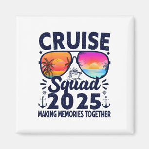 Aimant Équipe de croisière 2025 Groupe de voyage de vacan