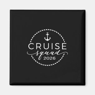 Aimant Équipe de croisière 2026 Vacances d'été en famille