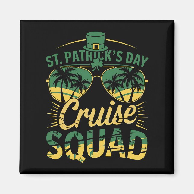 Aimant Équipe de croisière de la Saint-Patrick appariemen (Devant)