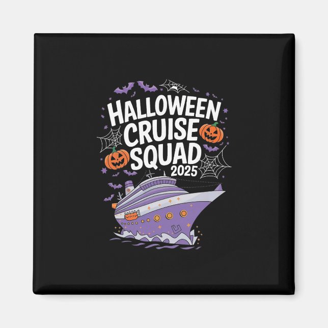 Aimant Équipe de croisière effrayante Halloween 2025 Équi (Devant)