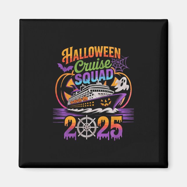 Aimant Équipe de croisière Halloween 2025 Équipage de cro (Devant)
