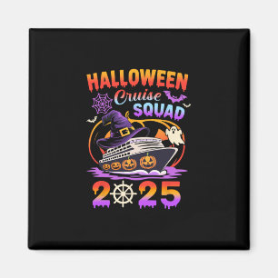 Aimant Équipe de croisière Halloween 2025 Vacances citrou