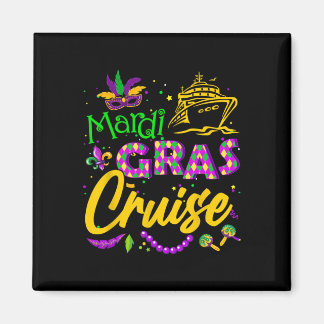 Aimant Équipe de croisière Mardi Gras tenue coordonnée fa