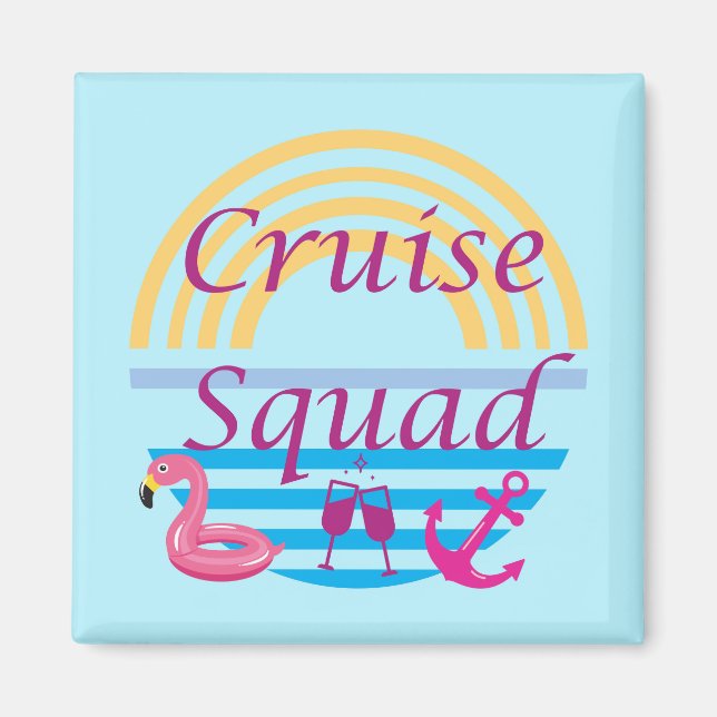 Aimant Équipe de croisière porte (Devant)