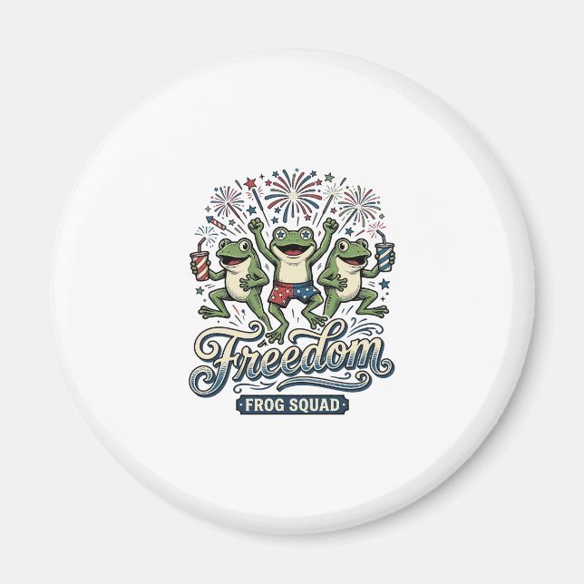Aimant Équipe de grenouille de liberté Modèle de chemise  (Devant)