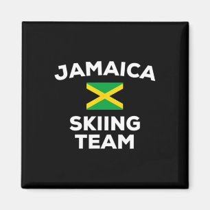 Aimant Équipe de Jamaïque de ski Drapeau jamaïcain