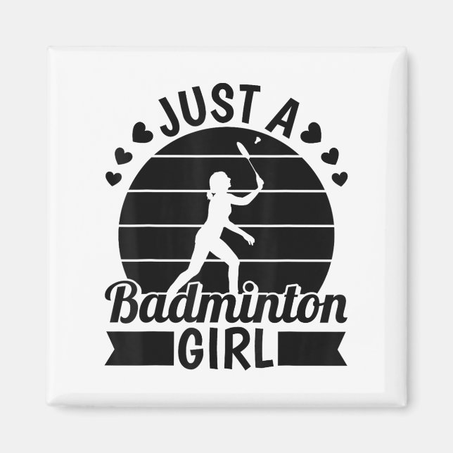 Aimant Équipe De Joueurs De Badminton - Navette Juste Un  (Devant)