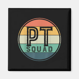 Aimant Équipe de kinésithérapie rétro Pt Squad