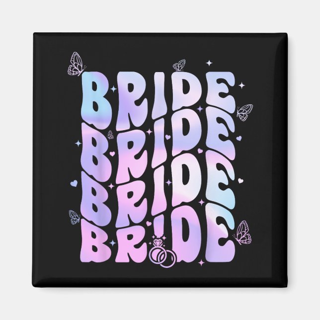 Aimant Équipe de la mariée, enterrement de vie de jeune f (Devant)