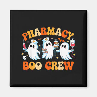 Aimant Équipe de la pharmacie rétro Boo Pharmacien fantôm