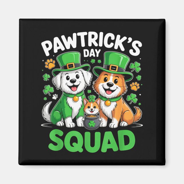 Aimant Équipe de la Saint-Patrick pour les amoureux des c (Devant)