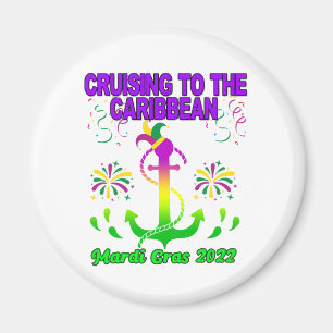 Aimant Équipe de Mardi Gras Cruise Squad 2022 Correspond