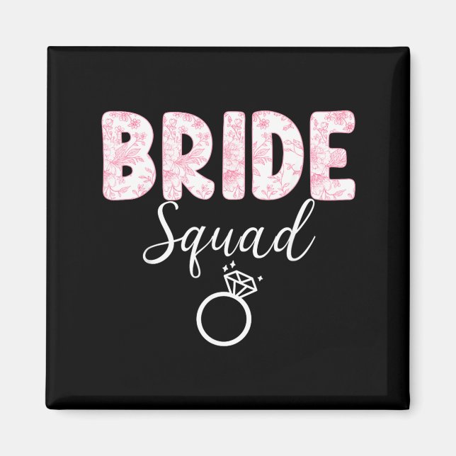 Aimant Équipe de mariée enterrement de vie de jeune fille (Devant)