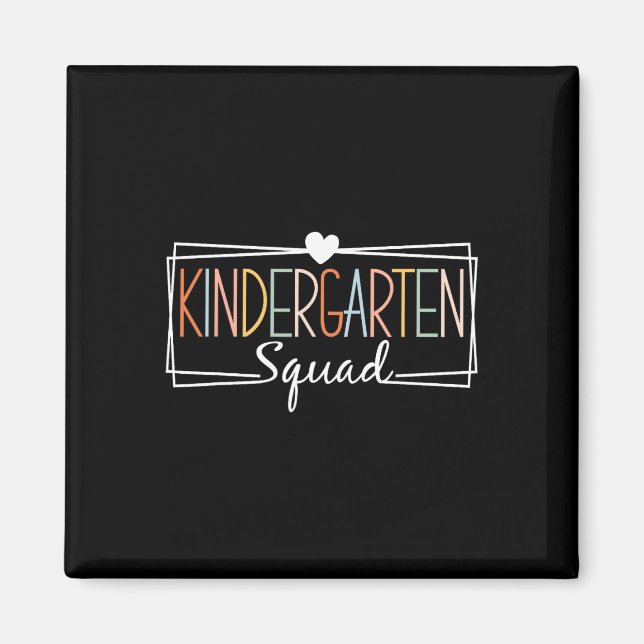 Aimant Équipe de maternelle Enseignants Enfants Maternell (Devant)