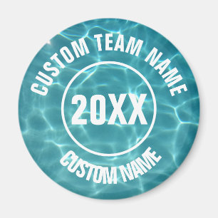 Aimant Équipe de natation personnalisée