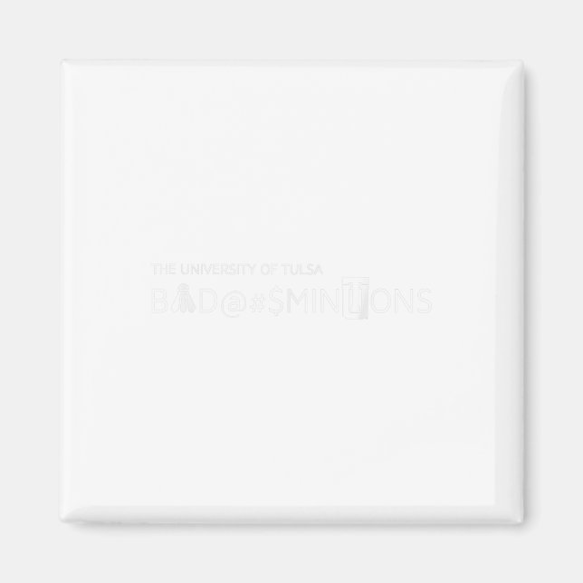 Aimant Équipe de Novelty Badminton (Devant)