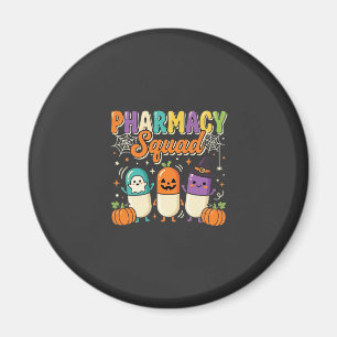 Aimant Équipe de pharmacie Halloween Ghost Pills Design_1