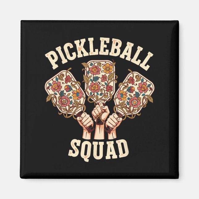 Aimant Équipe de pickleball drôle équipe de pickleball fe (Devant)