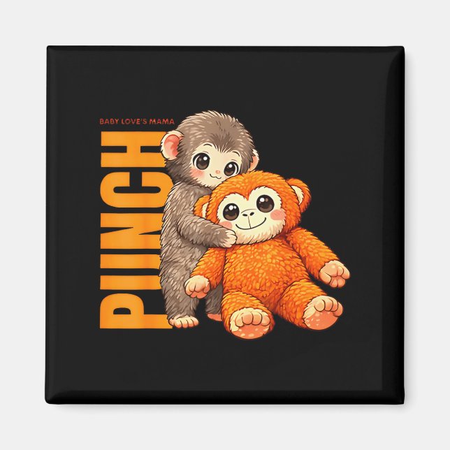 Aimant Équipe de poing - bébé singe poing  (Devant)