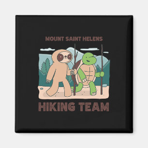 Aimant Équipe de randonnée du mont Saint Helens en expédi