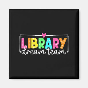 Aimant Équipe de rêve de la bibliothèque rentrée scolaire