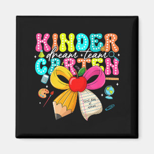 Aimant Équipe de rêve de maternelle enseignant garçon ren