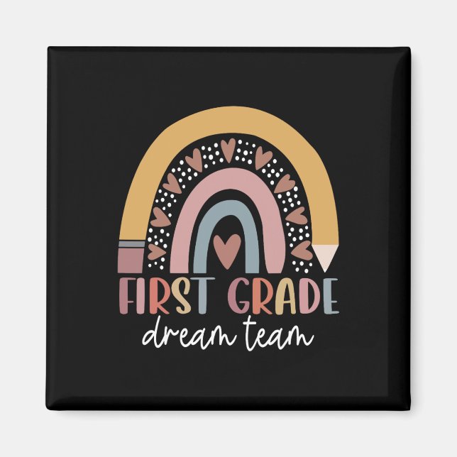 Aimant Équipe De Rêve De Première Année Enseignants Enfan (Devant)