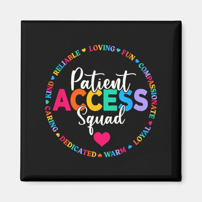 Aimant Équipe de santé de l'escouade d'accès au patient s (Devant)