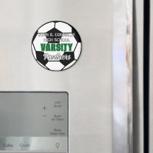 Équipe de soccer universitaire verte personnalisée