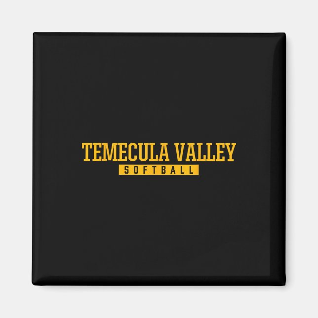 Aimant Équipe de softball de Temecula Valley High School (Devant)