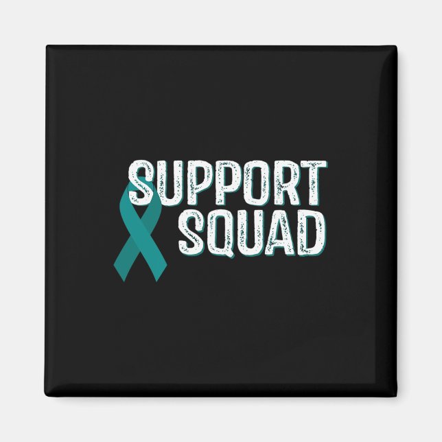 Aimant Équipe de soutien à la sensibilisation aux maladie (Devant)