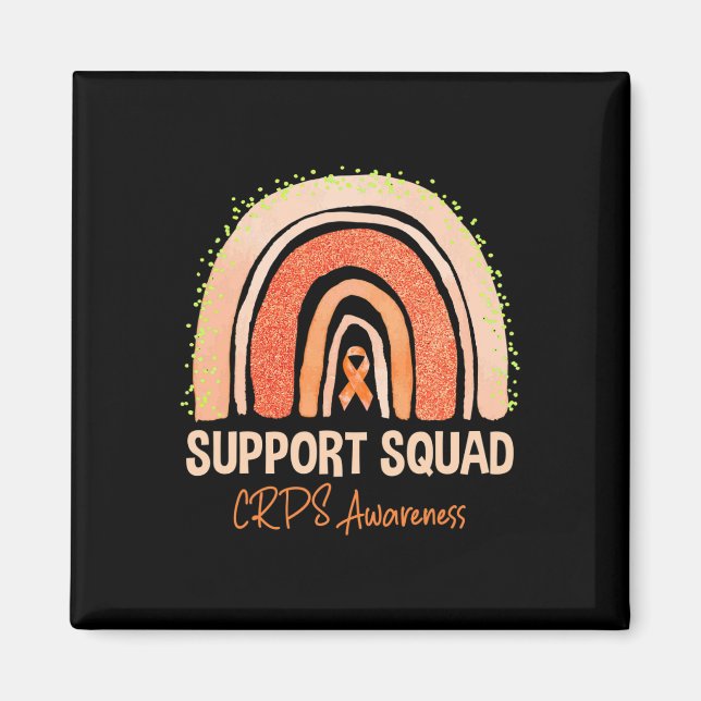 Aimant Équipe de soutien Crps Sensibilisation Arc-en-ciel (Devant)