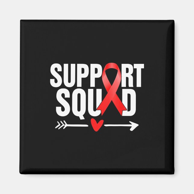 Aimant Équipe de soutien des guerriers contre les maladie (Devant)
