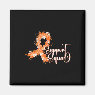 Aimant Équipe de soutien Orange Ruban Leucémie Cancer du