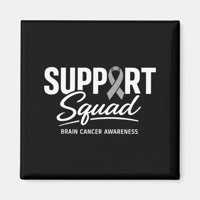 Aimant Équipe de soutien pour la sensibilisation au cance (Devant)