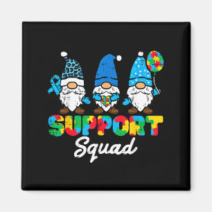 Aimant Équipe de soutien pour l'autisme Gnomes de sensibi