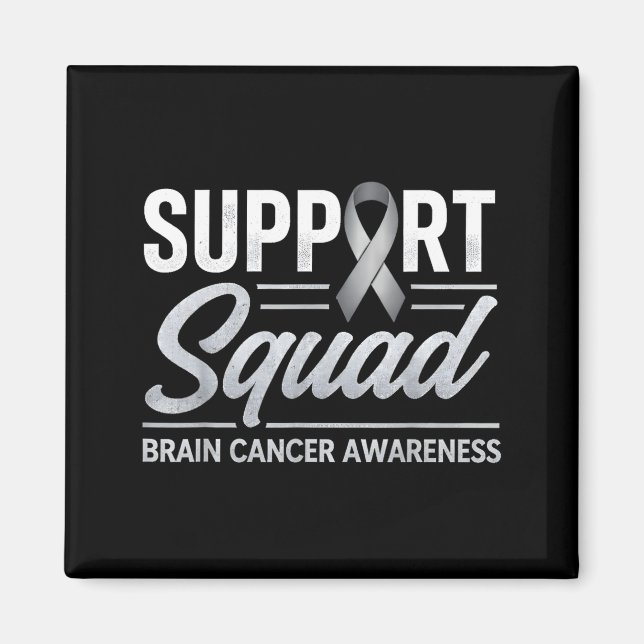 Aimant Équipe de soutien prise de conscience cancer du ce (Devant)
