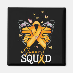 Aimant Équipe de soutien Ruban orange Sclérose en plaques