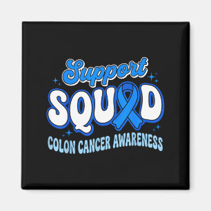 Aimant Équipe de soutien Sensibilisation au cancer colore