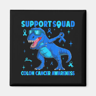 Aimant Équipe de soutien t-rex dinosaure cancer du côlon