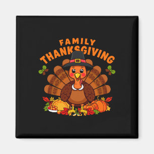 Aimant Équipe de Thanksgiving de famille assortie 2026 re