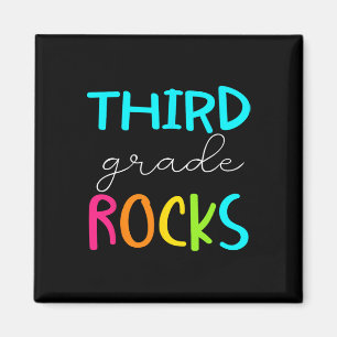 Aimant Équipe de troisième année Rocks Enseignant de 3e a