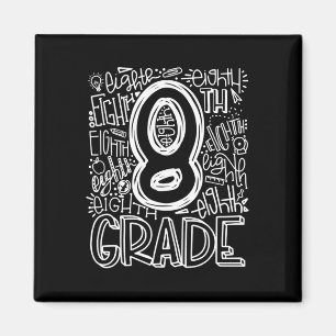 Aimant Équipe de typographie de 8e année Huitième année R