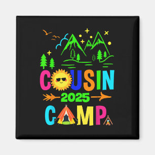 Aimant Équipe de vacances d'été de camping familial Cousi