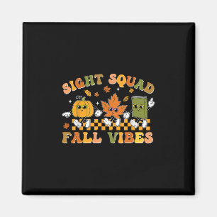 Aimant Équipe de vue Ambianve d'automne Citrouille Feuill