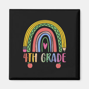 Aimant Équipe d'enseignants de 4e année de l'arc-en-ciel