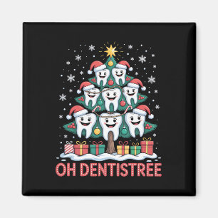 Aimant Équipe dentaire de Noël Oh Dentistree