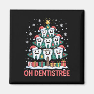 Aimant Équipe dentaire de Noël Oh Dentistree