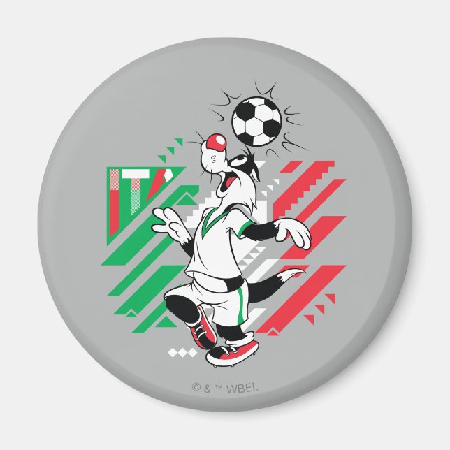 Aimant Équipe d'Italie de football Graphique SYLVESTER™ (Devant)