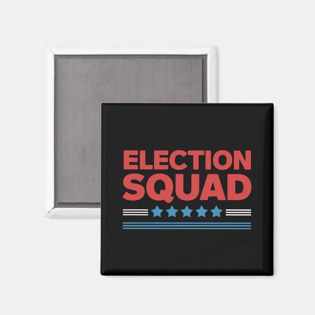 Aimant Équipe électorale 2024 Élection Démocrate Républic (Recto/Verso)